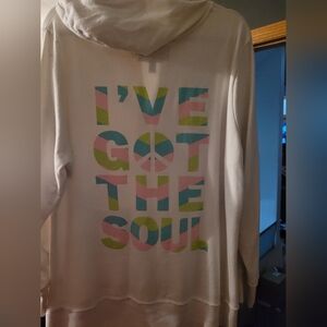 Old Navy White zip Hoodie